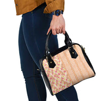 Orange Chiffon Aloha Hawaii Tiki Shoulder Handbag Tropical Plumeria - Seamless Style LT14 - Polynesian Pride