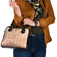 Orange Chiffon Aloha Hawaii Tiki Shoulder Handbag Tropical Plumeria - Seamless Style LT14 - Polynesian Pride