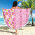 Pastel Magenta Aloha Hawaii Tiki Beach Blanket Tropical Plumeria - Seamless Style