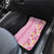 Pastel Magenta Aloha Hawaii Tiki Car Mats Tropical Plumeria - Seamless Style