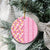 Pastel Magenta Aloha Hawaii Tiki Ceramic Ornament Tropical Plumeria - Seamless Style