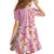 Pastel Magenta Aloha Hawaii Tiki Family Matching Summer Maxi Dress and Hawaiian Shirt Tropical Plumeria - Seamless Style