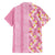 Pastel Magenta Aloha Hawaii Tiki Family Matching Summer Maxi Dress and Hawaiian Shirt Tropical Plumeria - Seamless Style