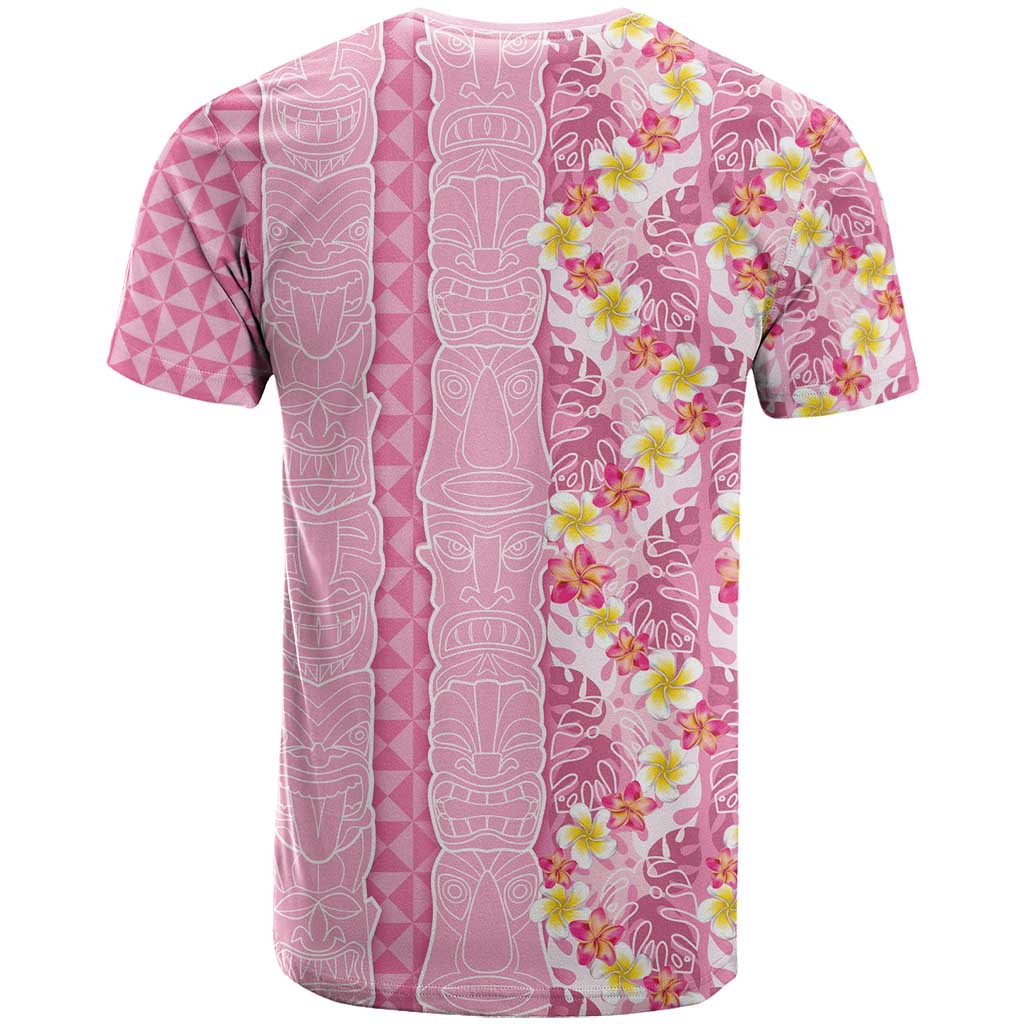 Pastel Magenta Aloha Hawaii Tiki T Shirt Tropical Plumeria - Seamless Style LT14 - Polynesian Pride