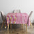 Pastel Magenta Aloha Hawaii Tiki Tablecloth Tropical Plumeria - Seamless Style