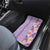 Lush Lilac Aloha Hawaii Tiki Car Mats Tropical Plumeria - Seamless Style