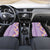 Lush Lilac Aloha Hawaii Tiki Car Mats Tropical Plumeria - Seamless Style