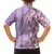 Lush Lilac Aloha Hawaii Tiki Family Matching Puletasi and Hawaiian Shirt Tropical Plumeria - Seamless Style