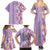 Lush Lilac Aloha Hawaii Tiki Family Matching Summer Maxi Dress and Hawaiian Shirt Tropical Plumeria - Seamless Style