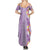 Lush Lilac Aloha Hawaii Tiki Family Matching Summer Maxi Dress and Hawaiian Shirt Tropical Plumeria - Seamless Style