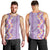 Lush Lilac Aloha Hawaii Tiki Men Tank Top Tropical Plumeria - Seamless Style