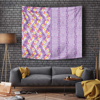 Lush Lilac Aloha Hawaii Tiki Tapestry Tropical Plumeria - Seamless Style LT14 Purple - Polynesian Pride