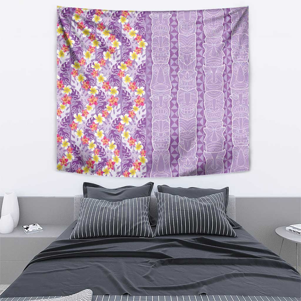 Lush Lilac Aloha Hawaii Tiki Tapestry Tropical Plumeria - Seamless Style LT14 - Polynesian Pride