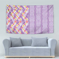 Lush Lilac Aloha Hawaii Tiki Tapestry Tropical Plumeria - Seamless Style LT14 - Polynesian Pride