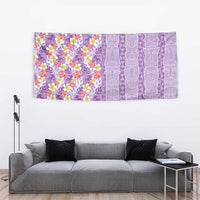 Lush Lilac Aloha Hawaii Tiki Tapestry Tropical Plumeria - Seamless Style LT14 - Polynesian Pride