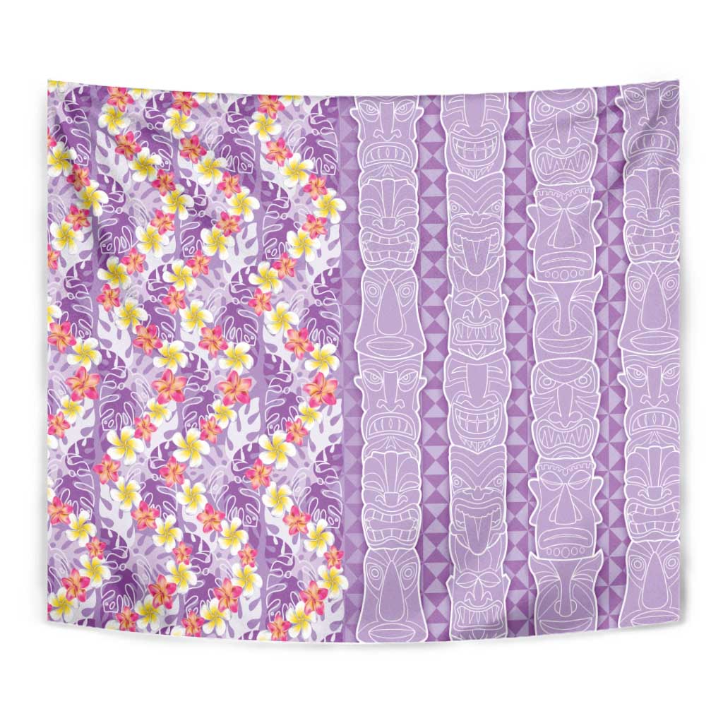 Lush Lilac Aloha Hawaii Tiki Tapestry Tropical Plumeria - Seamless Style LT14 - Polynesian Pride