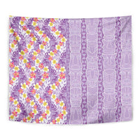 Lush Lilac Aloha Hawaii Tiki Tapestry Tropical Plumeria - Seamless Style LT14 - Polynesian Pride