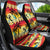 Tropical Islands Sunset Hawaii Car Seat Cover Go Surfing With Hula Girl - Summer Vibes