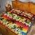 Tropical Islands Sunset Hawaii Quilt Bed Set Go Surfing With Hula Girl - Summer Vibes