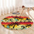 Tropical Islands Sunset Hawaii Round Carpet Go Surfing With Hula Girl - Summer Vibes