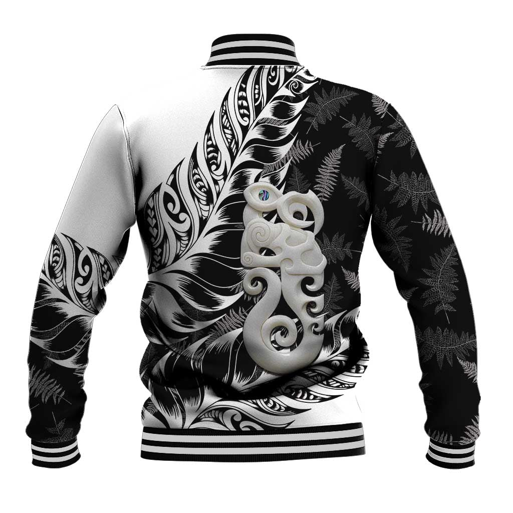 Aotearoa Manaia NZ Maori Silver Fern Baseball Jacket LT14 - Polynesian Pride