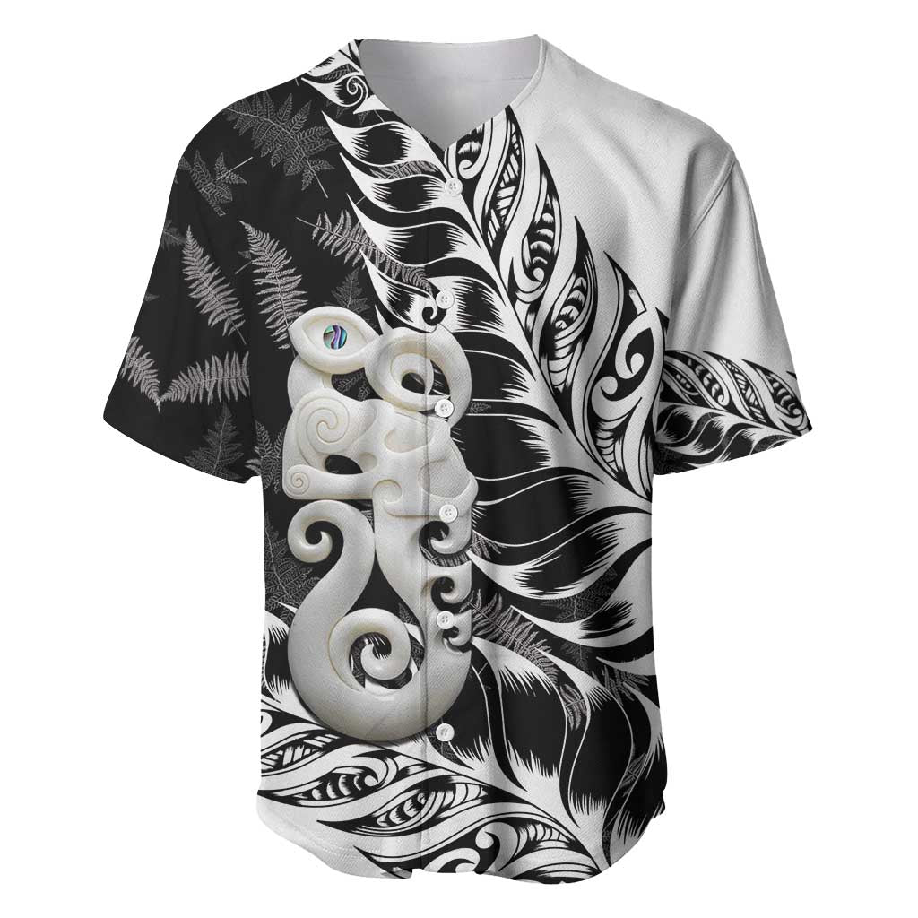 Aotearoa Manaia NZ Maori Silver Fern Baseball Jersey