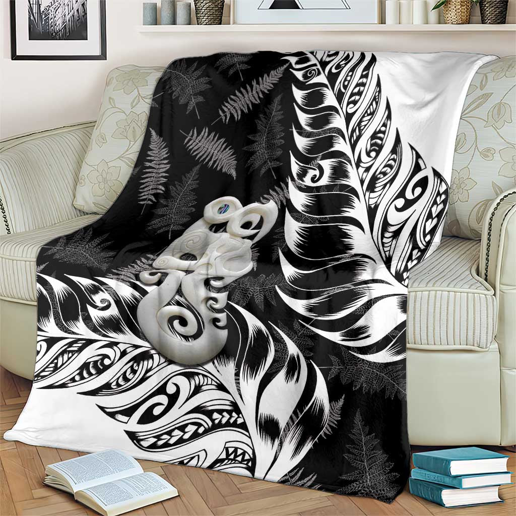 Aotearoa Manaia NZ Maori Silver Fern Blanket LT14 - Polynesian Pride