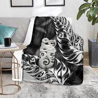 Aotearoa Manaia NZ Maori Silver Fern Blanket LT14 - Polynesian Pride