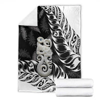 Aotearoa Manaia NZ Maori Silver Fern Blanket LT14 - Polynesian Pride
