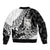 Aotearoa Manaia NZ Maori Silver Fern Bomber Jacket