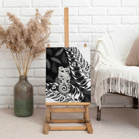 Aotearoa Manaia NZ Maori Silver Fern Canvas Wall Art LT14 - Polynesian Pride