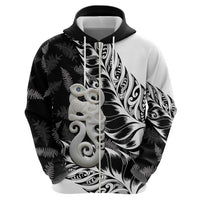 Aotearoa Manaia NZ Maori Silver Fern Hoodie LT14 - Polynesian Pride