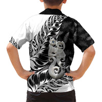 Aotearoa Manaia NZ Maori Silver Fern Kid Hawaiian Shirt LT14 - Polynesian Pride