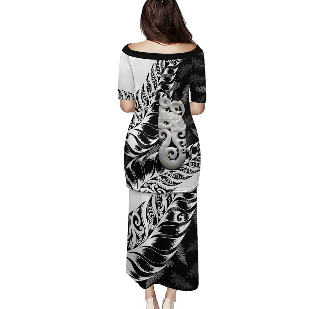 Aotearoa Manaia NZ Maori Silver Fern Puletasi LT14 - Polynesian Pride
