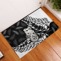 Aotearoa Manaia NZ Maori Silver Fern Rubber Doormat LT14 - Polynesian Pride