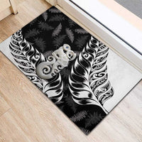 Aotearoa Manaia NZ Maori Silver Fern Rubber Doormat LT14 - Polynesian Pride