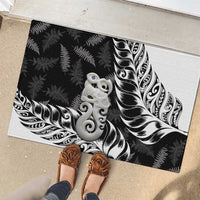 Aotearoa Manaia NZ Maori Silver Fern Rubber Doormat LT14 - Polynesian Pride