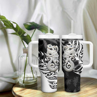 Aotearoa Manaia NZ Maori Silver Fern Tumbler With Handle LT14 - Polynesian Pride