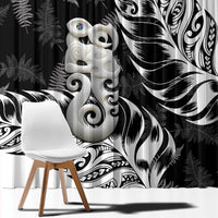 Aotearoa Manaia NZ Maori Silver Fern Window Curtain LT14 - Polynesian Pride
