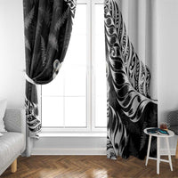 Aotearoa Manaia NZ Maori Silver Fern Window Curtain LT14 - Polynesian Pride
