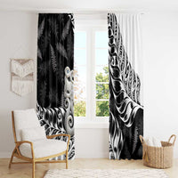 Aotearoa Manaia NZ Maori Silver Fern Window Curtain LT14 - Polynesian Pride