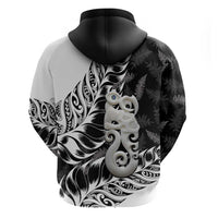 Aotearoa Manaia NZ Maori Silver Fern Zip Hoodie LT14 - Polynesian Pride