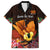 Gude Hi Hai Papua New Guinea Family Matching Long Sleeve Bodycon Dress and Hawaiian Shirt Motuan PNG Raggiana Bird of Paradise Tropical Vibes LT14 Dad's Shirt - Short Sleeve Black - Polynesian Pride