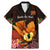 Gude Hi Hai Papua New Guinea Family Matching Mermaid Dress and Hawaiian Shirt Motuan PNG Raggiana Bird of Paradise Tropical Vibes LT14 Dad's Shirt - Short Sleeve Black - Polynesian Pride