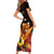 Gude Hi Hai Papua New Guinea Family Matching Short Sleeve Bodycon Dress and Hawaiian Shirt Motuan PNG Raggiana Bird of Paradise Tropical Vibes LT14 - Polynesian Pride