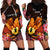 Gude Hi Hai Papua New Guinea Hoodie Dress Motuan PNG Raggiana Bird of Paradise Tropical Vibes LT14 - Polynesian Pride