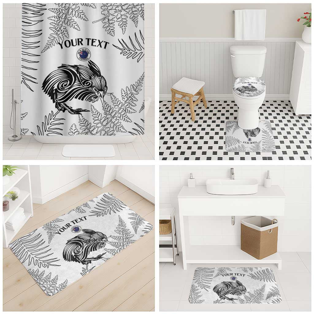 Custom New Zealand Kiwi Football Bathroom Set Aotearoa Silver Fern LT14 - Polynesian Pride