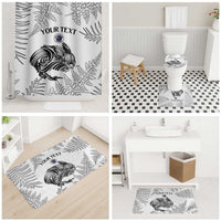 Custom New Zealand Kiwi Football Bathroom Set Aotearoa Silver Fern LT14 - Polynesian Pride