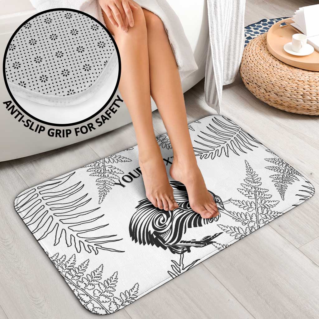 Custom New Zealand Kiwi Football Bathroom Set Aotearoa Silver Fern LT14 - Polynesian Pride