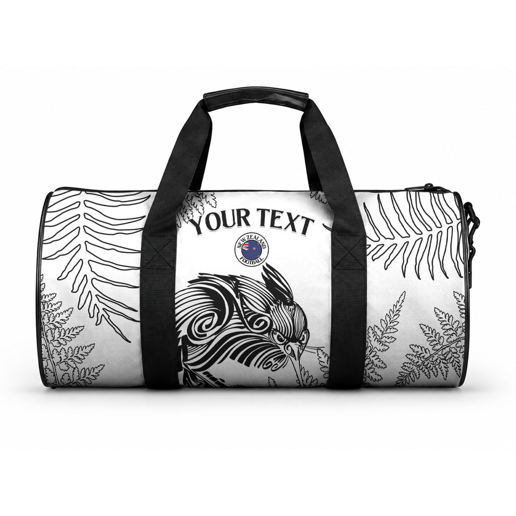 Custom New Zealand Kiwi Football Duffle Bag Aotearoa Silver Fern